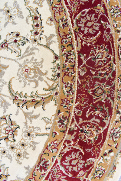 Alice Cream Red Rug | Treasures of Turkey