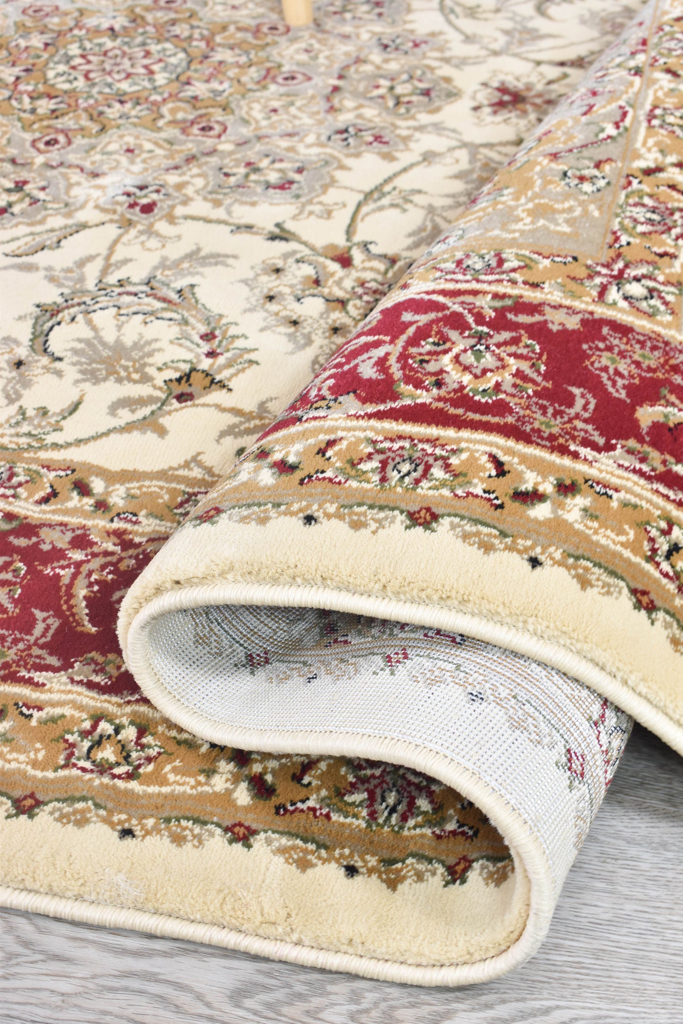 Alice Cream Red Rug | Treasures of Turkey