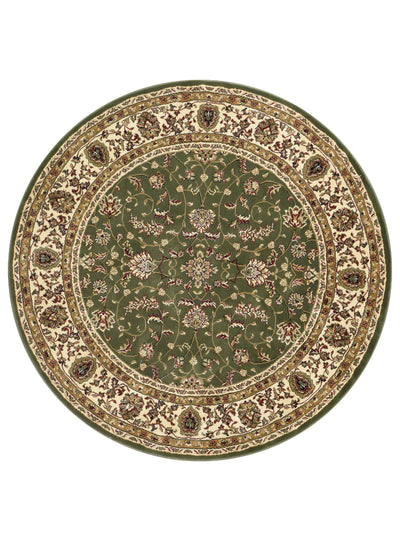 Alice Round 79 Green Rug | Treasures of Turkey