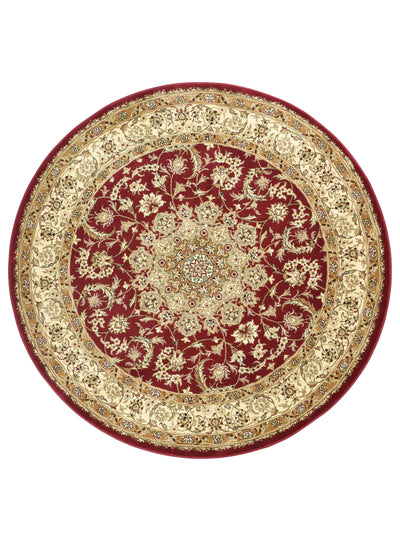 Alice Round Red Rug  | Treasures of Turkey