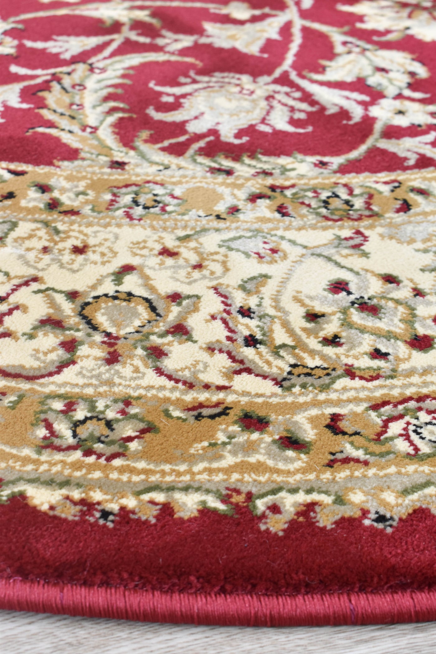 Alice Round Red Rug | Treasures of Turkey