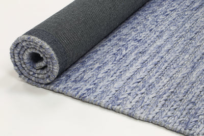 Harlow Cue Blue Wool Blend Rug