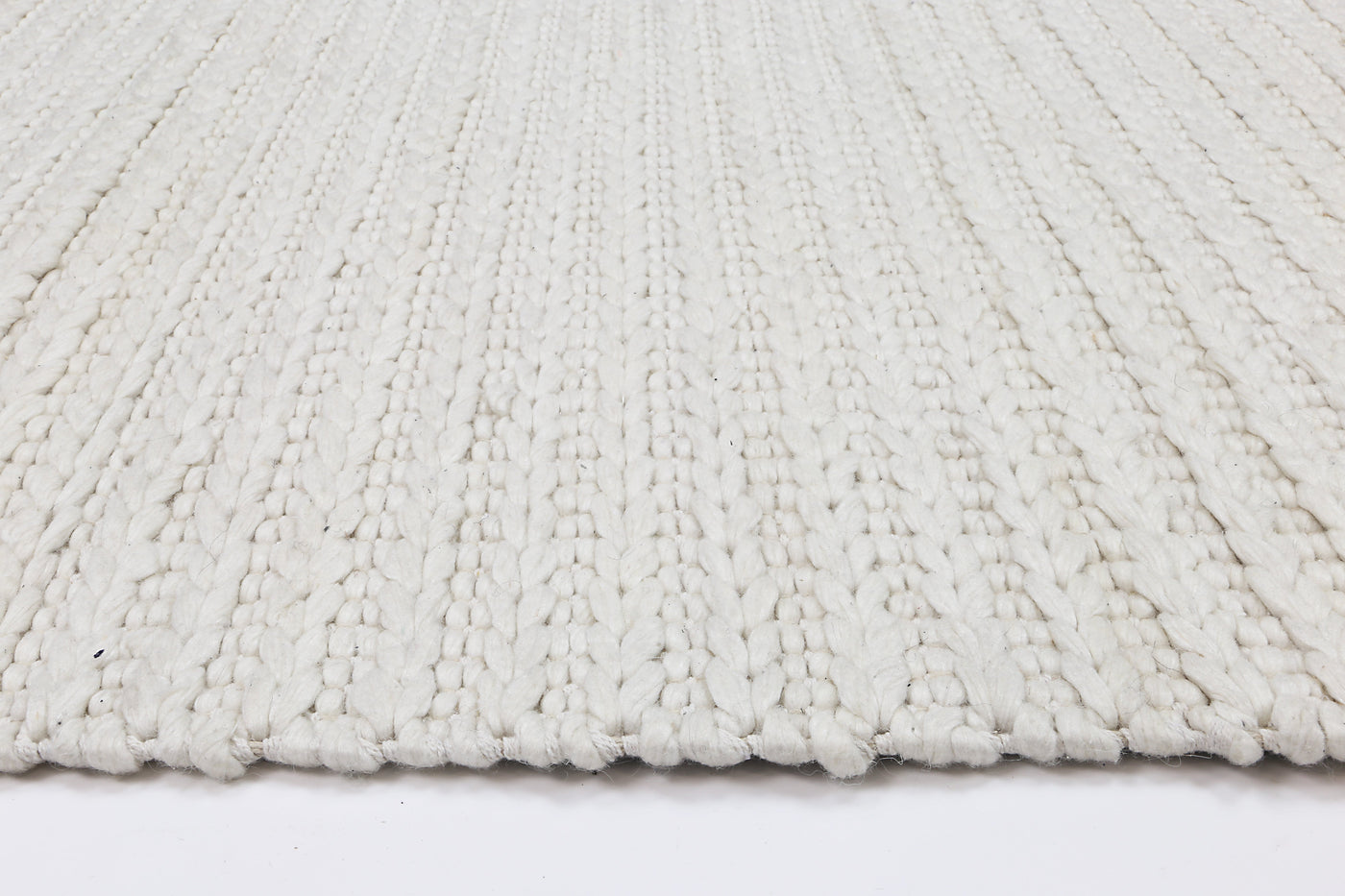 Harlow Cue White Wool Blend Rug