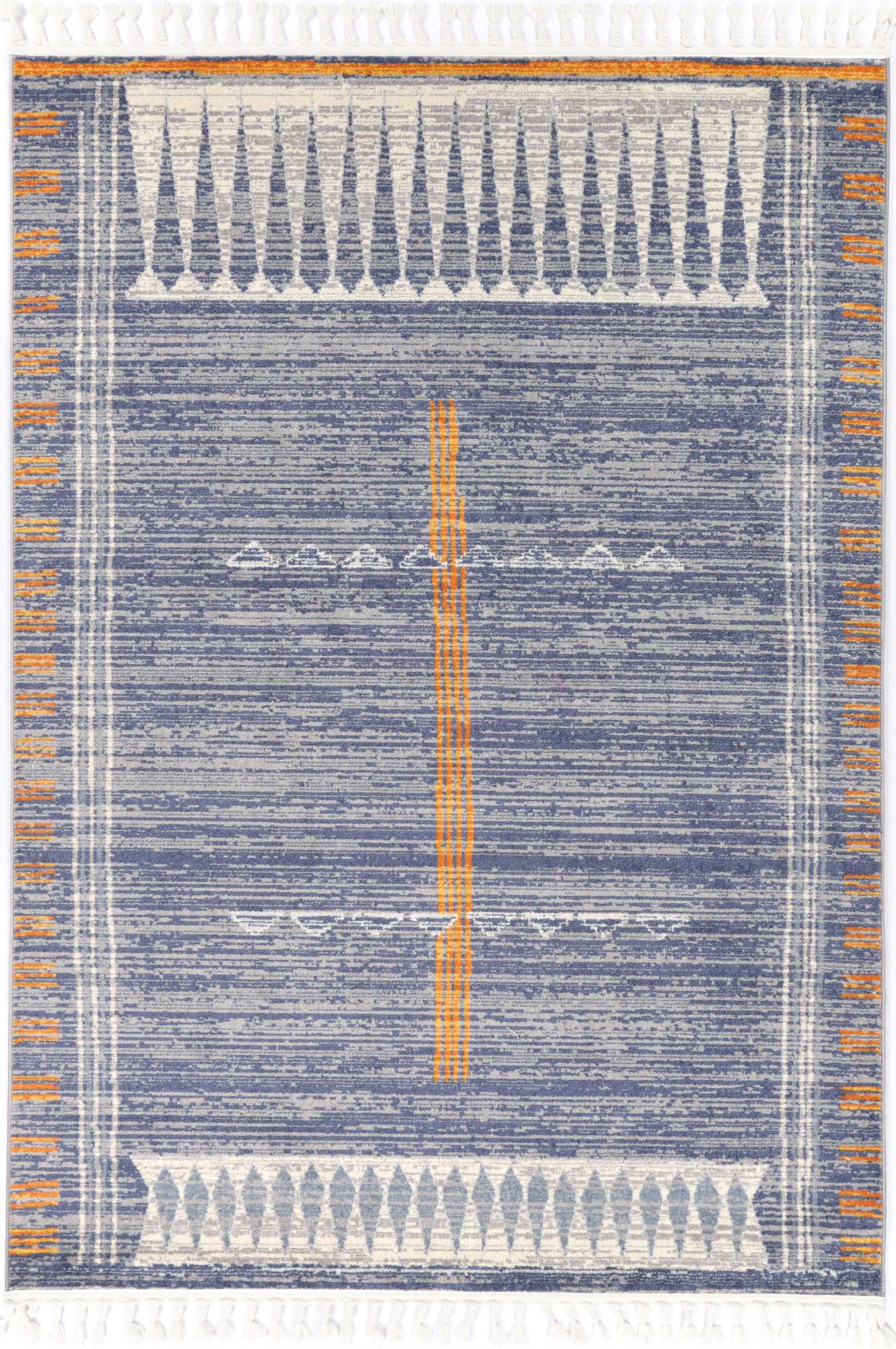 Inca Quito Blue Contemporary Rug