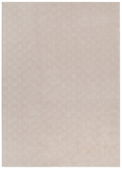 Lara Checkers Beige Rug