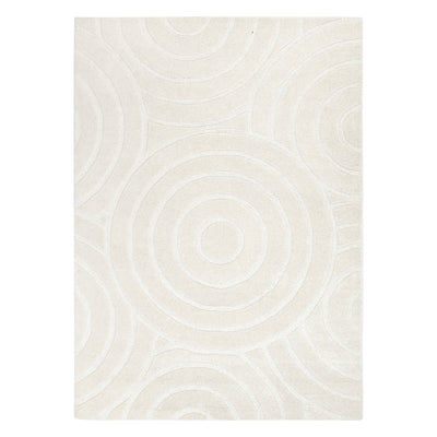 Les Nomades Ellipse Cream Wool Rug