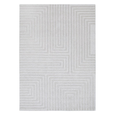 Les Nomades Felix Light Grey Wool Rug