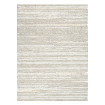 Les Nomades Linear Beige Wool Rug