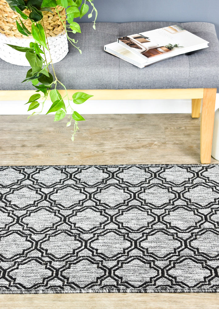 Alaska Runner Grey Rug | Treasures of Turkey