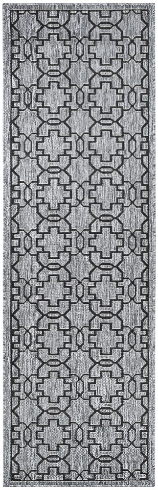 long-island Runner Grey Black Rug 208-DM9E