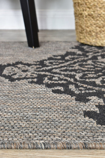 Alaska Brown Black Rug | Treasures of Turkey