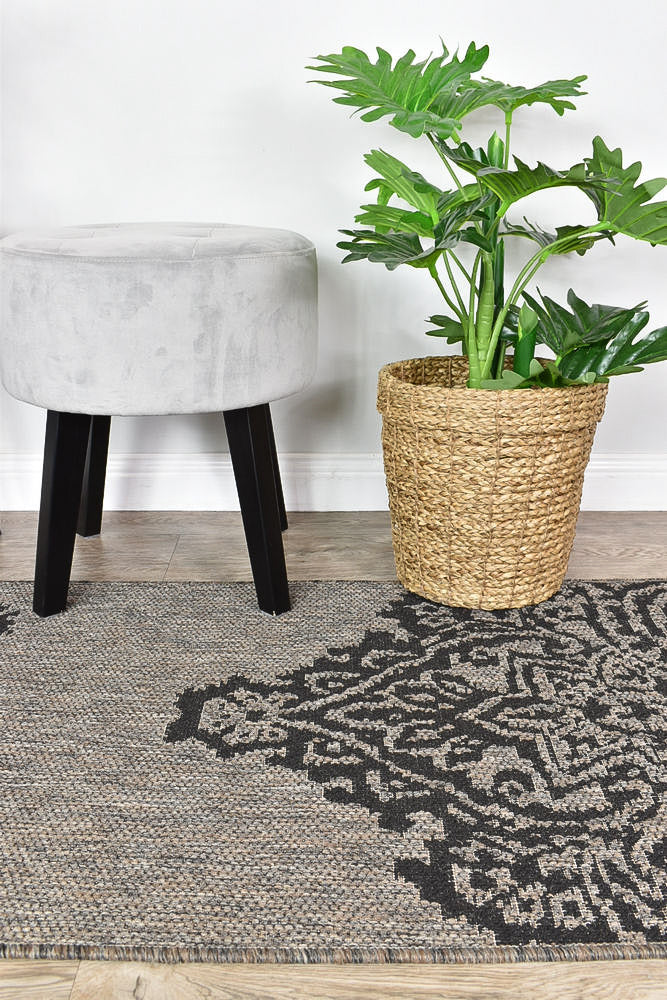 Alaska Brown Black Rug | Treasures of Turkey