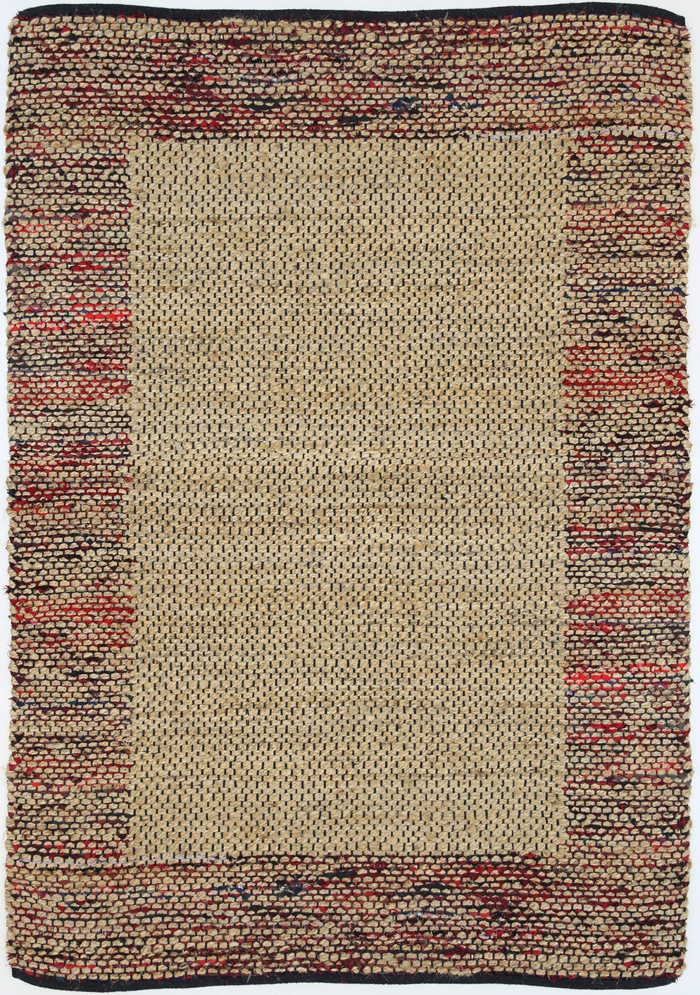 Mahal Multi Colour Boarder Jute Rug