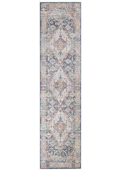 Medina L Grey Runner Rug 0320A