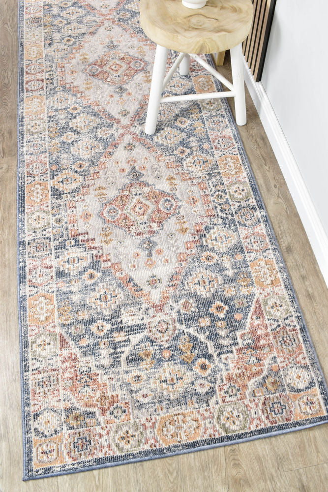 Medina L Grey Runner Rug 0320A