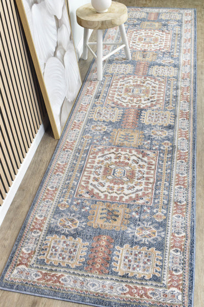 Medina D Blue Runner Rug G261A