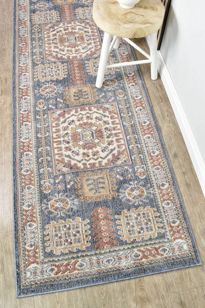 Medina D Blue Runner Rug G261A