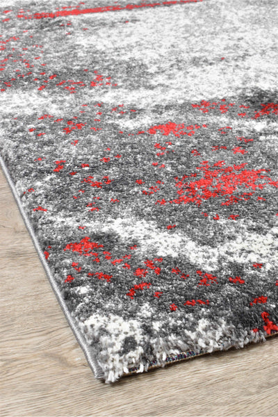 Millard 176 Grey Red Rug