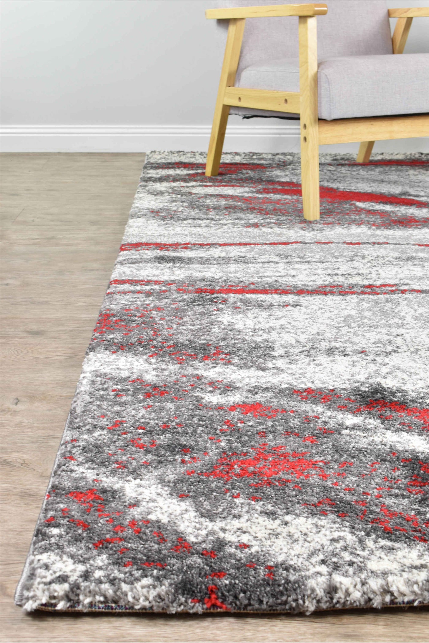 Millard 176 Grey Red Rug