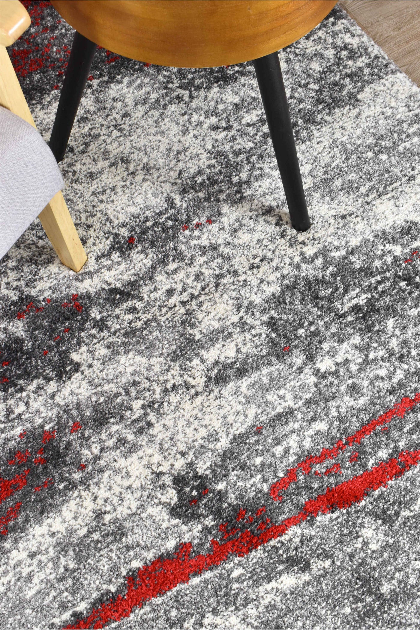 Millard 176 Grey Red Rug