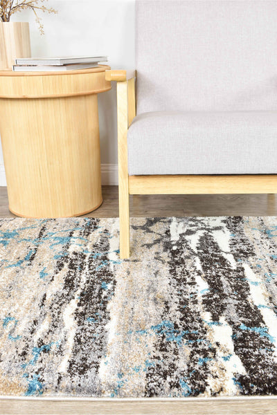 Millard 696 Dark Beige Turquoise Runner