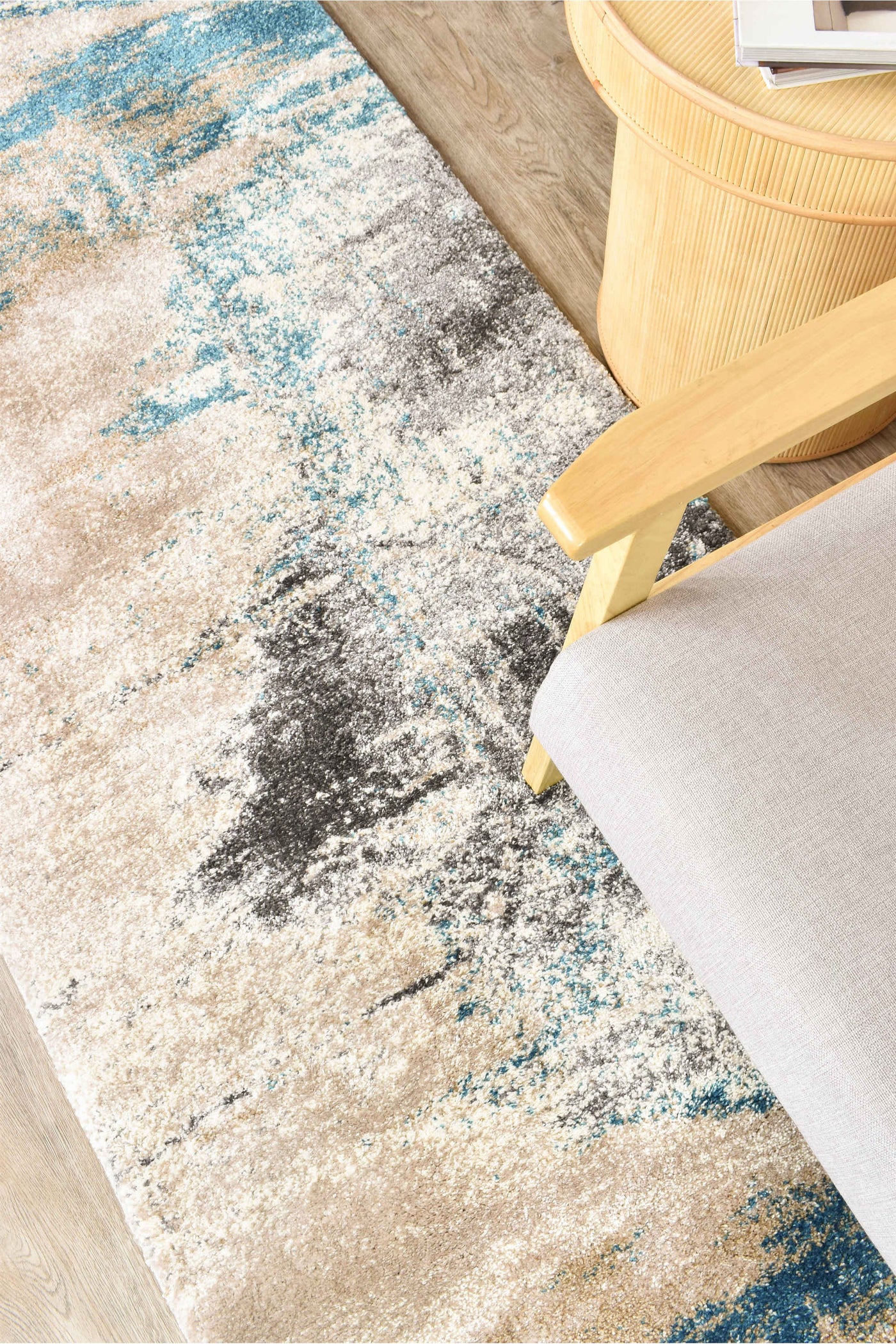 Millard 854 Beige Turquoise Runner