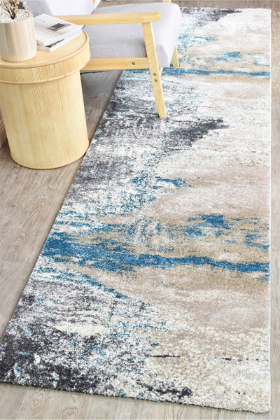 Millard 854 Beige Turquoise Runner