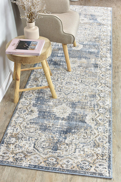 Medina Dark Blue Rug 0318A