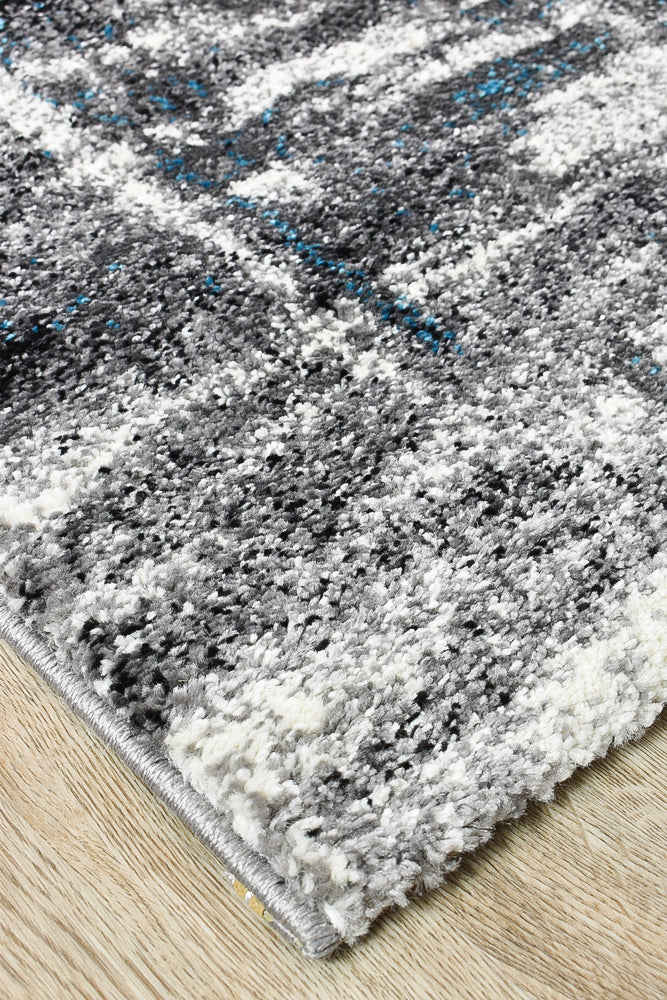 Dahlia 347 Light Grey Turquoise Rug