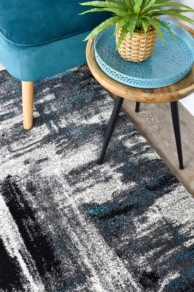 Dahlia 347 Light Grey Turquoise Rug