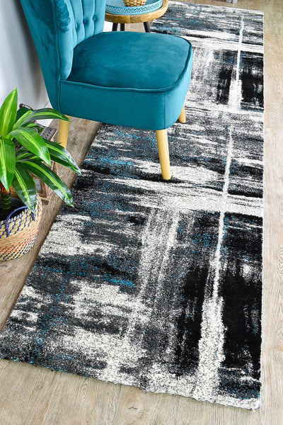 Dahlia 347 Light Grey Turquoise Rug