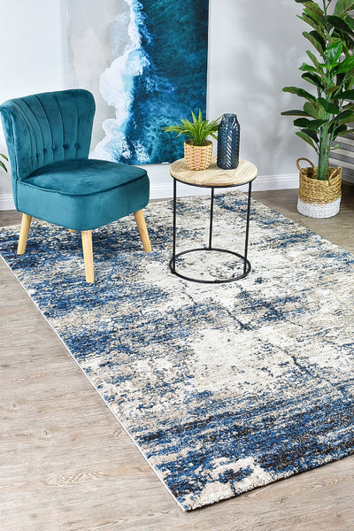 Dahlia 651 White Blue Rug