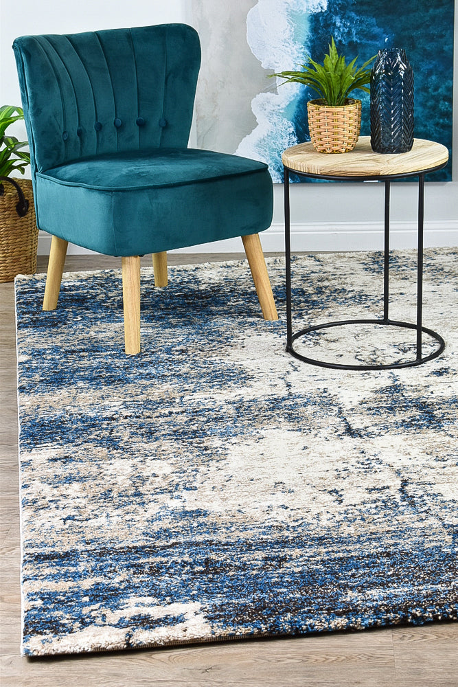 Dahlia 651 White Blue Rug