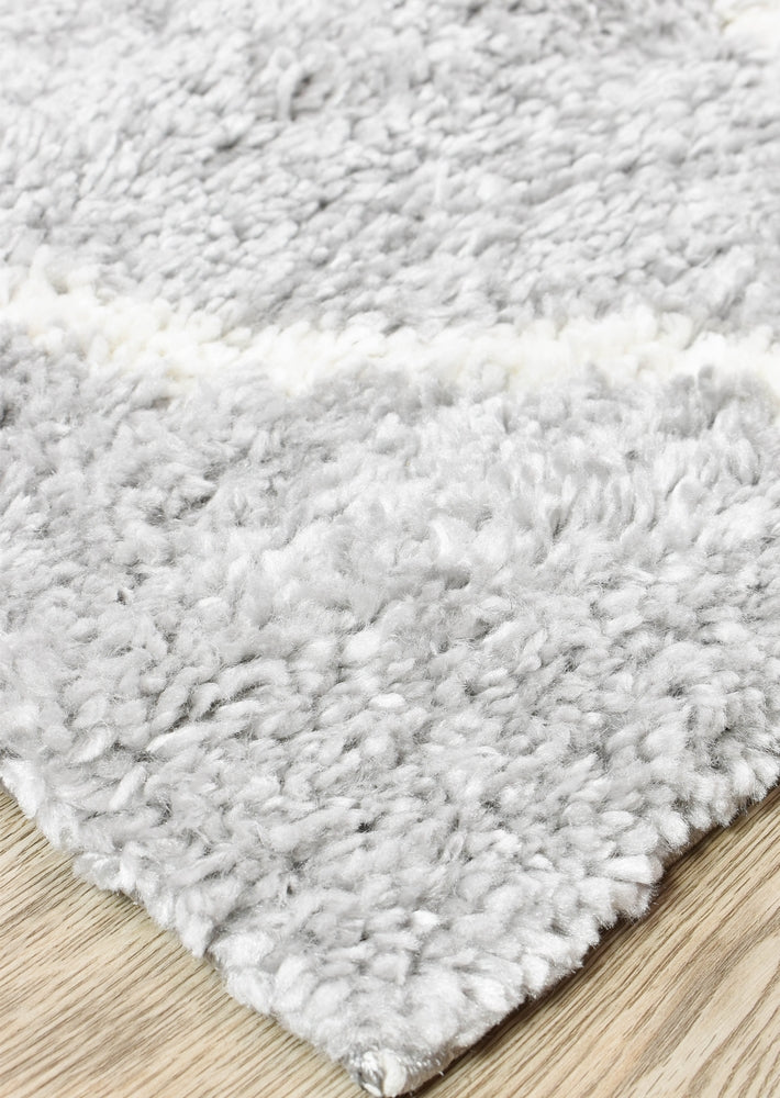 Palermo Shaggy Rug 1562A Grey