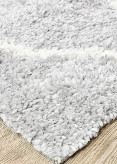 Palermo Shaggy Rug 1562A Grey