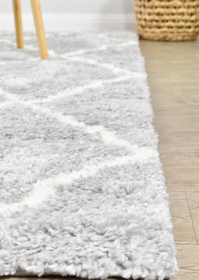 Palermo Shaggy Rug 1562A Grey