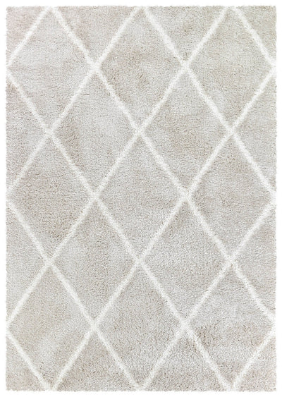 Palermo Shaggy Rug 1562A Cream Beige