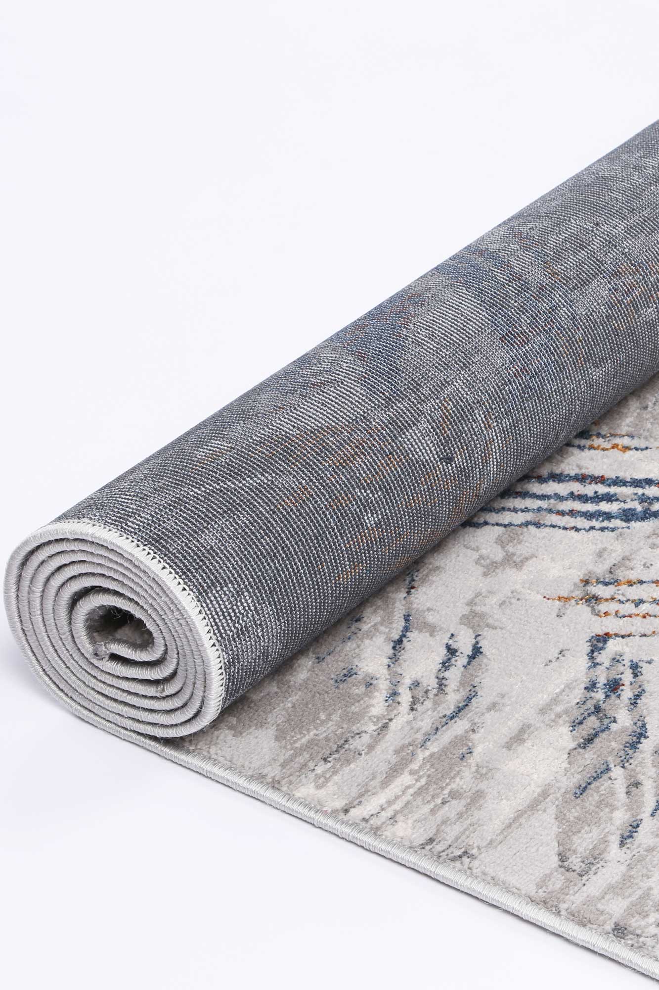 Porto Oskar Grey & Multi Geometric Rug