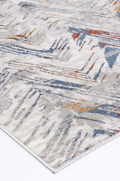 Porto Oskar Grey & Multi Geometric Rug