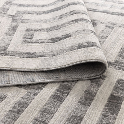 Ruby Maze Grey Rug