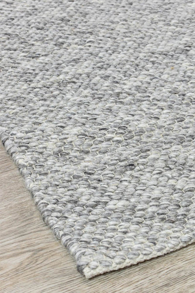 Arcadia Silver Wool Rug