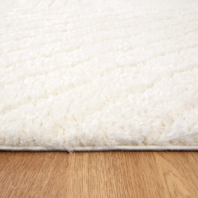 Tender Modern Cream Shag Rug