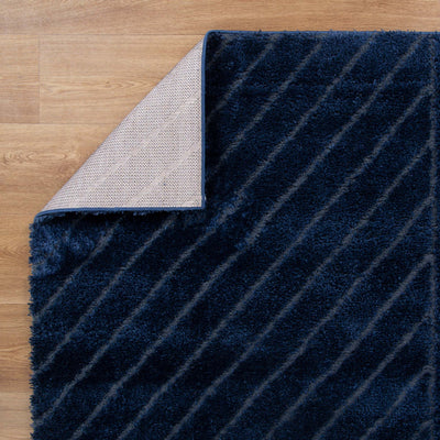 Tender Modern Navy Shag Rug