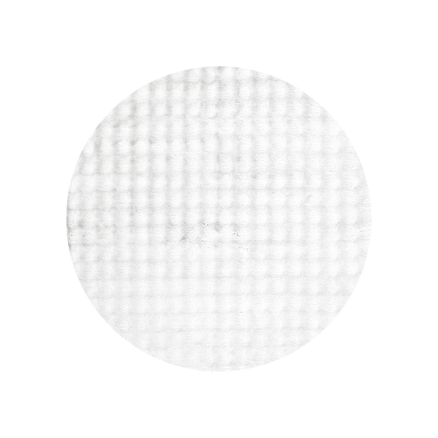 Purity Washable Round Rug White