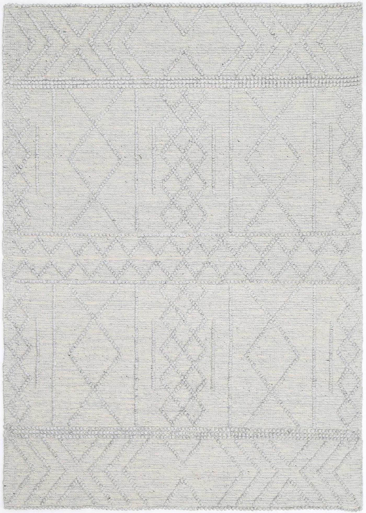 Himadri Geometric Grey Contemporary Wool Blend Rug Brand Ventures | Treasures of Turkey