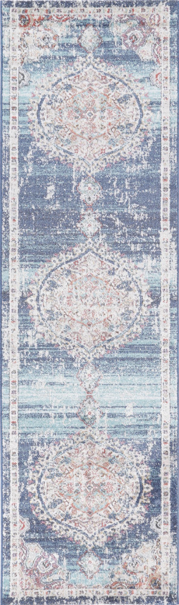 Konya Medalion Transitional Navy Multi Rug Brand Ventures