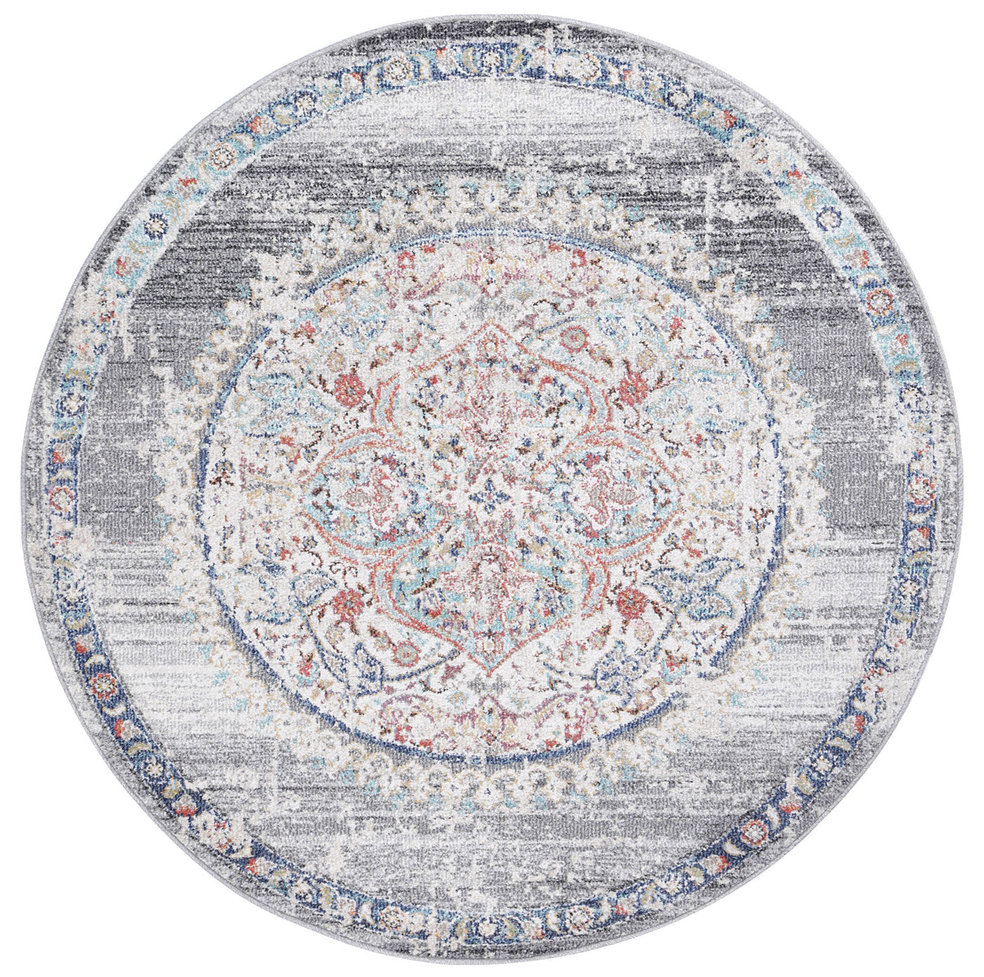 Konya Medalion Transitional Grey Rug Brand Ventures