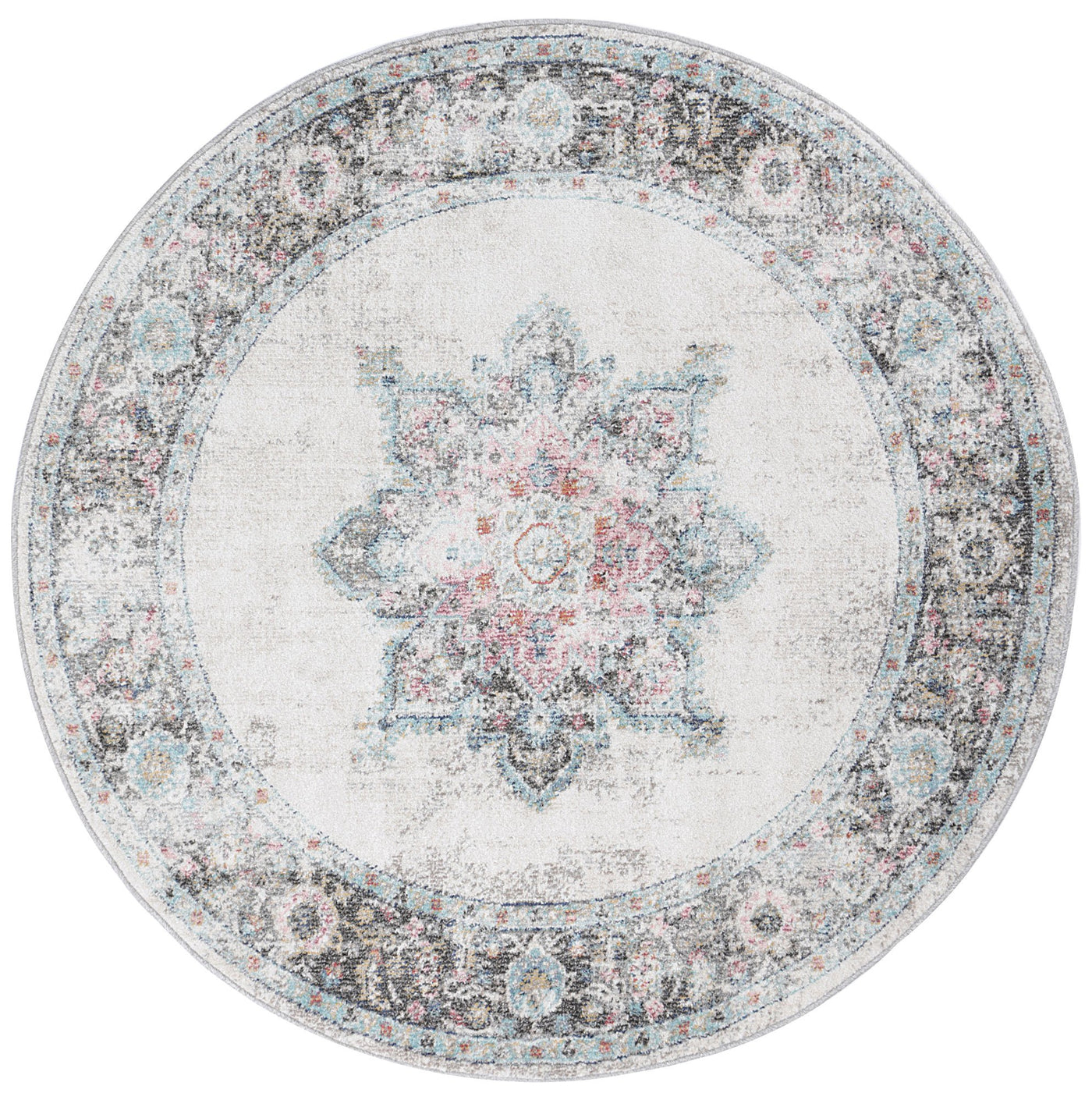 Konya Transitional Cream Rug Brand Ventures