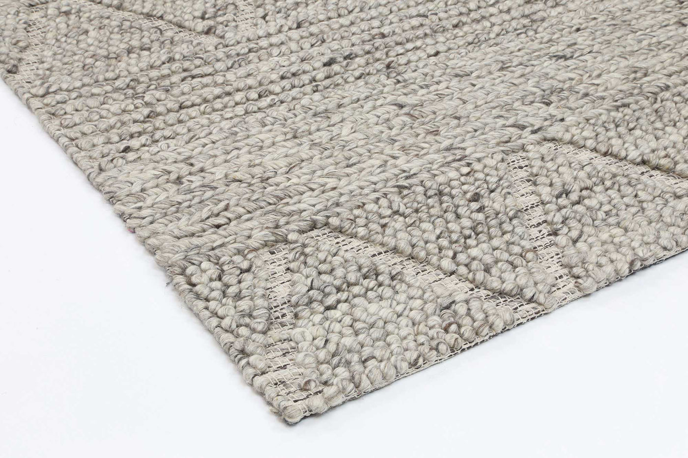 Himadri Chevron Ash Contemporary Wool Blend Rug Brand Ventures