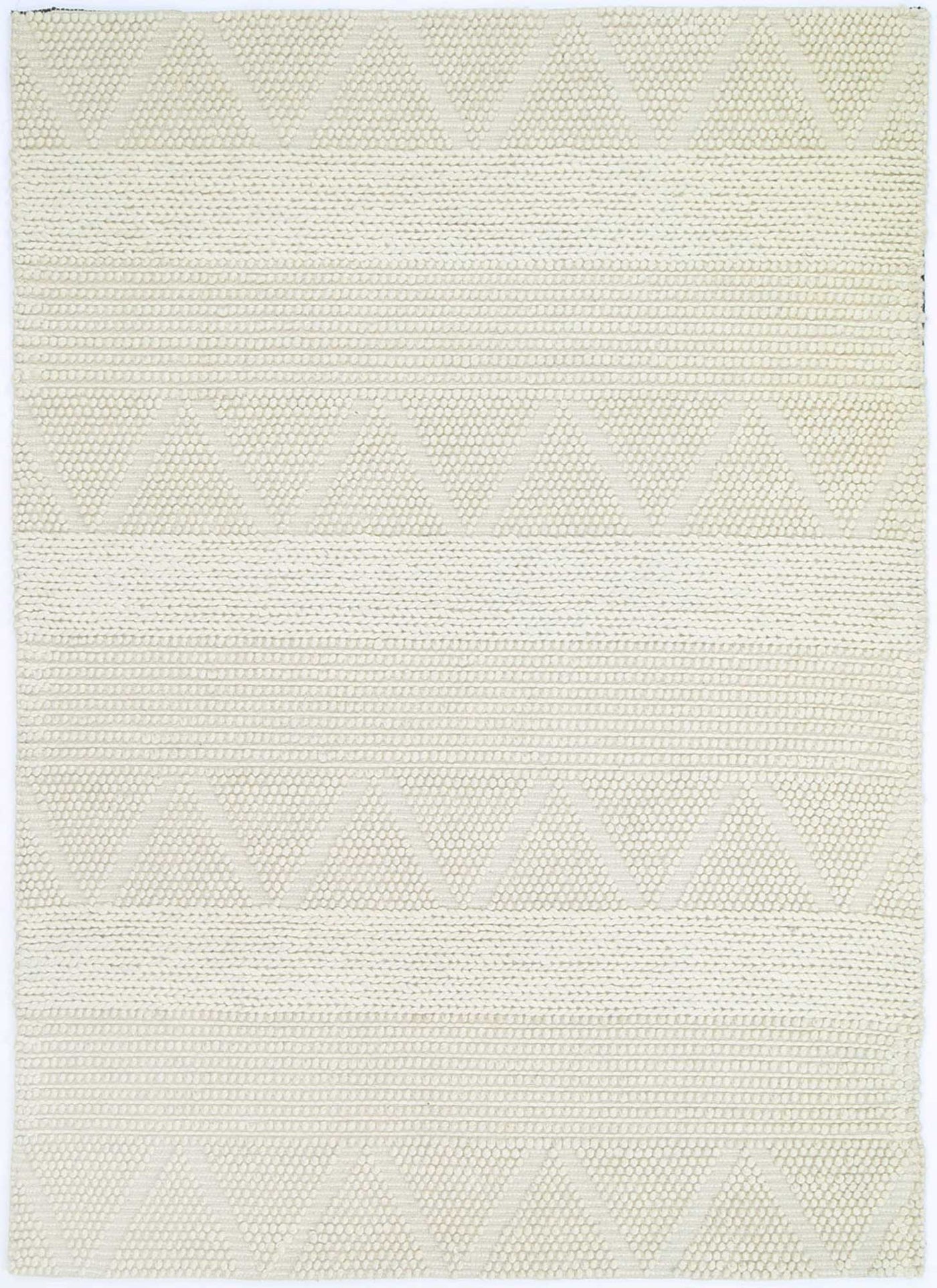 Himadri Chevron Ivory Contemporary Wool Blend Rug Brand Ventures